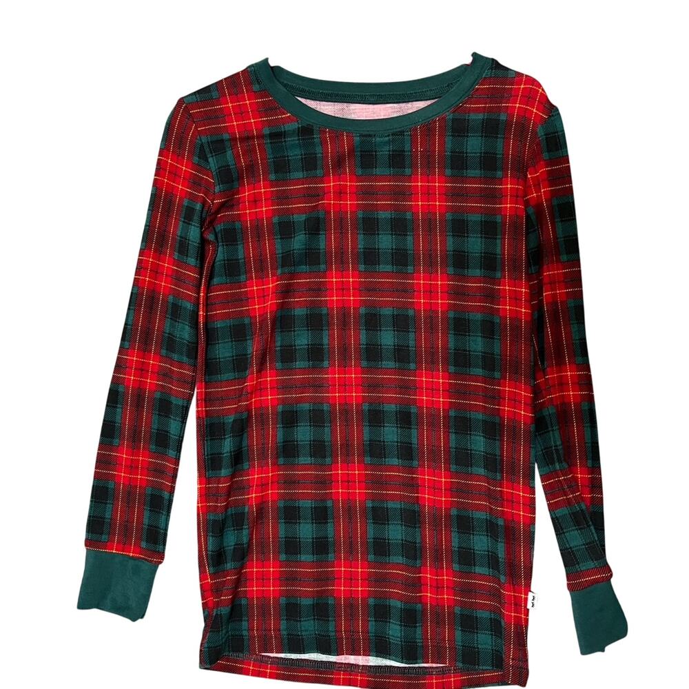 NWOT Little Sleepies PJ Top ONLY: Tartan Size 7/8